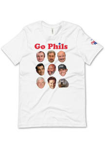 Philadelphia White Go Phils Short Sleeve Fashion T Shirt