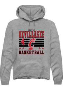 Caliyah DeVillasee Cincinnati Bearcats Mens Grey NIL Striped Player Hood