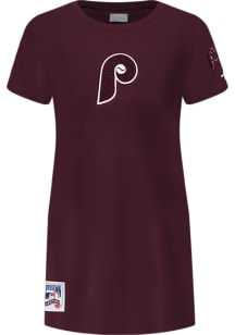 Pro Standard Philadelphia Phillies Toddler Girls Maroon Classic Essentials Short Sleeve Dress