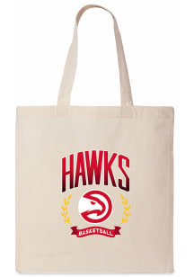 Atlanta Hawks White Canvas Tote