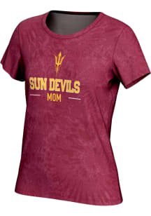 ProSphere Arizona State Sun Devils Womens Maroon Mom Short Sleeve T-Shirt