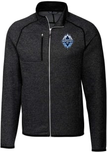 Cutter and Buck Vancouver Whitecaps FC Mens Charcoal Mainsail Medium Weight Jacket