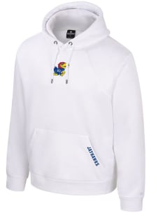 Colosseum Kansas Jayhawks Mens White Freezer Burn Hood