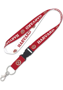 Harvard Crimson 1" Breakaway Lanyard - White