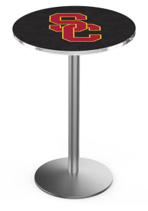 USC Trojans Black Round Base Pub Table