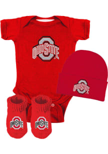 Ohio State Buckeyes Baby Red Baby Gift Set One Piece