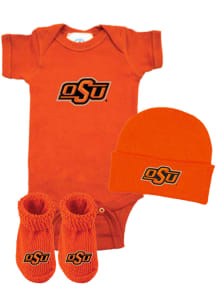 Oklahoma State Cowboys Baby Orange Baby Gift Set One Piece