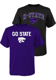 K-State Wildcats Youth Purple Youth Tees Gift Set Short Sleeve T-Shirt