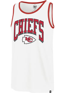 47 Kansas City Chiefs Mens White Franklin Short Sleeve Tank Top