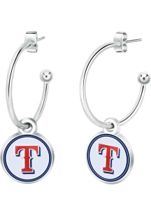 Texas Rangers Dangle Hoop Womens Earrings