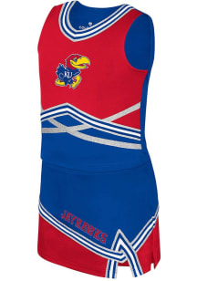 Colosseum Kansas Jayhawks Girls Blue Lollipop Set Cheer