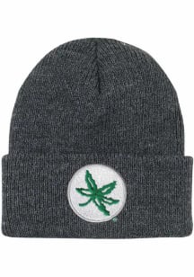LogoFit Ohio State Buckeyes North Pole Baby Knit Hat - Dark Grey