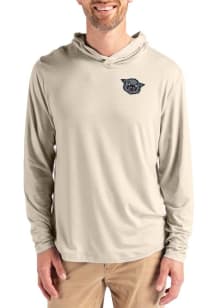 Cutter and Buck Cincinnati Bearcats Mens Oatmeal Vault Coastline Eco Long Sleeve Lightweight Hoodi..