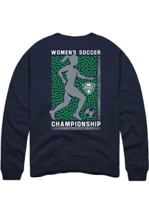Summit Sportswear MAC Mens Navy Blue Womens Soccer Long Sleeve Crew Sweatshirt