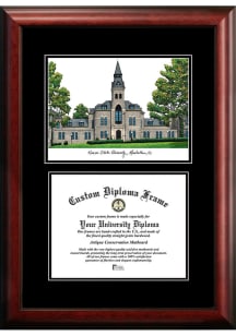 K-State Wildcats Diplomate and Campus Lithograph Diploma Frame - Brown