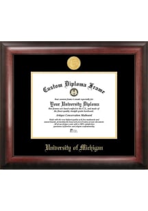 Michigan Wolverines Gold Embossed Diploma Frame Diploma Frame - Brown