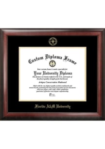 Florida A&M Rattlers Gold Embossed Diploma Frame Diploma Frame - Brown