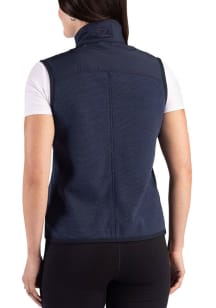 Cutter and Buck Michigan Wolverines Womens Navy Blue Hunts Point Eco Vest