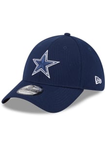 New Era Dallas Cowboys Mens Navy Blue Evergreen Dash Mark 39THIRTY Flex Hat