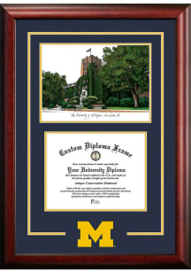 Michigan Wolverines Spirit Graduate Diploma Diploma Frame - Brown
