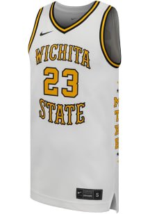 Nike Wichita State Shockers White Replica Basketball Jersey