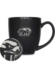 Saint Josephs Hawks Bistro Ceramic Mug - Black