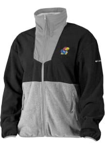 Columbia Kansas Jayhawks Womens Black Sequoia Light Weight Jacket