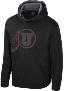 Colosseum Utah Utes Youth Black Fridge Long Sleeve Hoodie