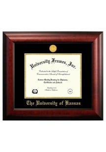 Kansas Jayhawks Satin 8 1/2x11 Diploma Diploma Frame - Brown