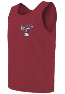Arizona Wildcats Mens Red Volleyball Short Sleeve Tank Top