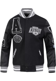 Mens Los Angeles Kings Pro Standard Mens Mash Up Heavyweight Jacket - Black