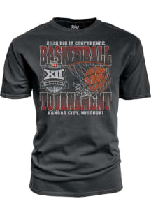 Blue 84 Big 12 Black Heather 2026 Big 12 Basketball Tournament Short Sleeve T Shirt