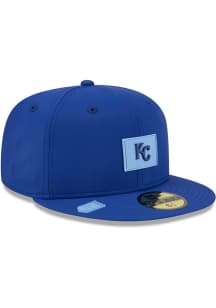 New Era Kansas City Royals Mens Blue 2026 Clubhouse 59FIFTY Fitted Hat