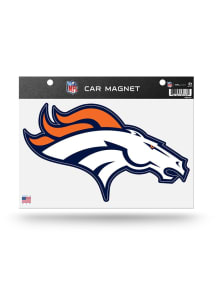 Denver Broncos Sheet Car Magnet - Orange