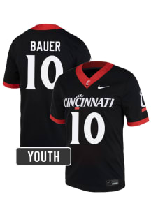 Patrick Bauer Cincinnati Bearcats Youth Black Nike NIL Name And Number Football Jersey