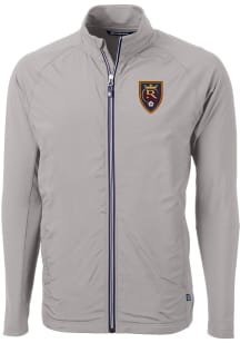 Cutter and Buck Real Salt Lake Mens Grey Adapt Eco Big and Tall Light Weight Jacket
