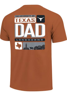 Texas Longhorns Burnt Orange Tiles Dad Short Sleeve T Shirt