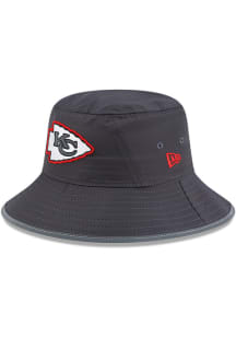 New Era Kansas City Chiefs Graphite Featherweight Stretch Mens Bucket Hat
