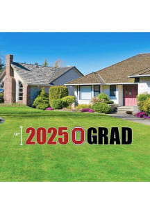 Ohio State Buckeyes 2025 Grad Yard Sign - Red