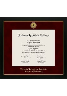 Virginia Tech Hokies Medallion Manchester Diploma Frame - Maroon