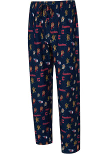 Concepts Sport Cleveland Guardians Mens Navy Blue Hot Dog DerbyMosaic Sleep Pants