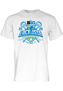 Blue 84 Big Ten White 2026 Big Ten Men's Lacrosse Tournament Short Sleeve T Shirt
