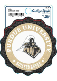 Purdue Boilermakers R84 Twist Off Stickers - Black