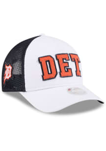 New Era Detroit Tigers White Winner 9FORTY M Crown A Frame Womens Adjustable Hat