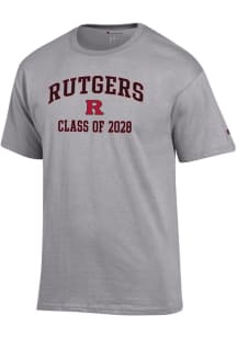 Champion Rutgers Scarlet Knights Grey Font Class of 2028 Jersey Short Sleeve T Shirt