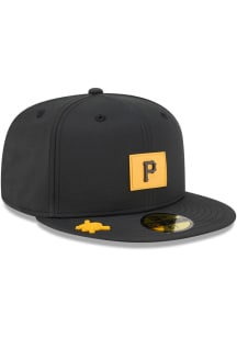 New Era Pittsburgh Pirates Mens Black 2026 Clubhouse 59FIFTY Fitted Hat