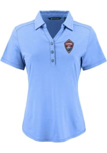 Cutter and Buck Colorado Rapids Womens Light Blue Forge Eco Polo Short Sleeve Polo Shirt