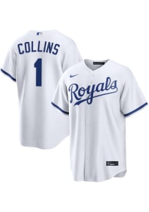 Isaac Collins Kansas City Royals Mens Replica Home Jersey - White