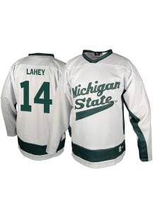 Genuine Collective Matt Lahey Michigan State Spartans Mens White NIL Hockey Jersey