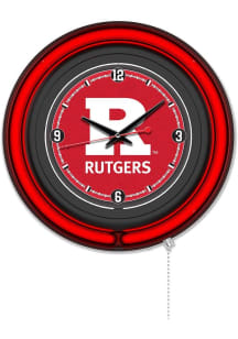 Rutgers Scarlet Knights Double Neon Wall Clock